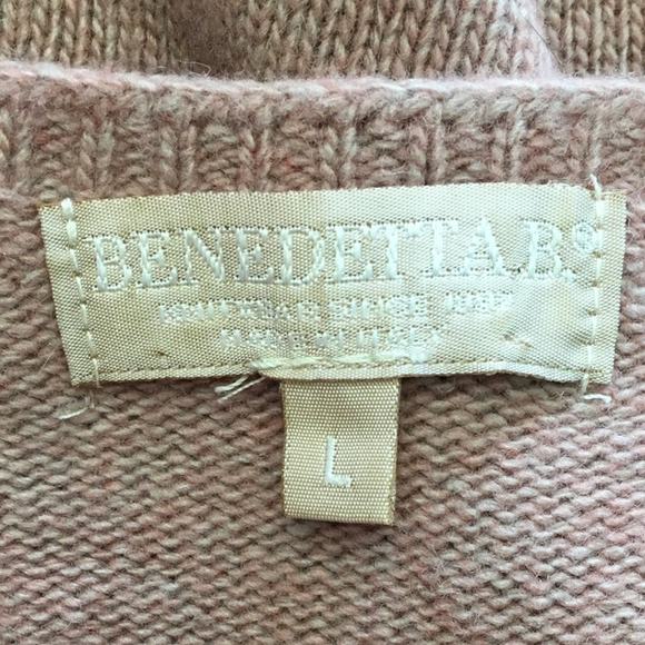 Benedetta B Pink Wool-Cashmere Sweater Size L - Minimalist, Cozy, Elegant - Picture 3 of 6